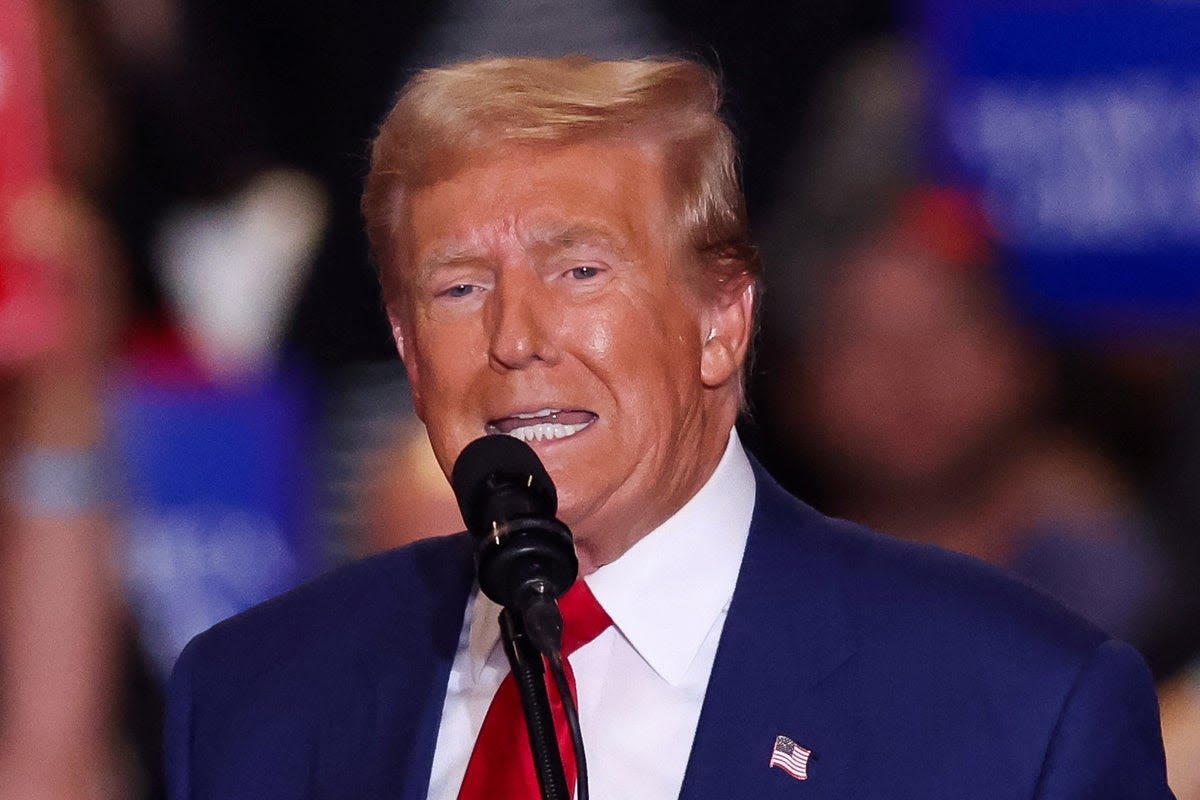 Trump raves about Elvis at New York rally as new poll shows Harris leading in two key swing states: Live