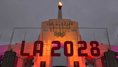 LA28 unveils emblem for Olympics handoff from Paris to Los Angeles