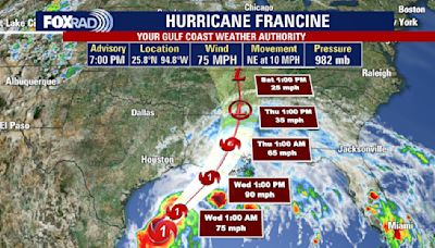 LIVE: Hurricane Francine tracker | Path, warnings, impact on Texas, Louisiana