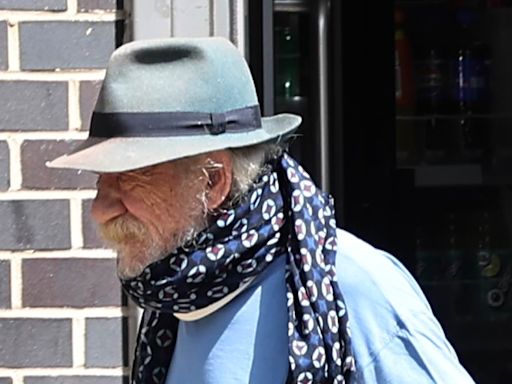 Ian McKellen, 85, hides his neck brace with a scarf following fall