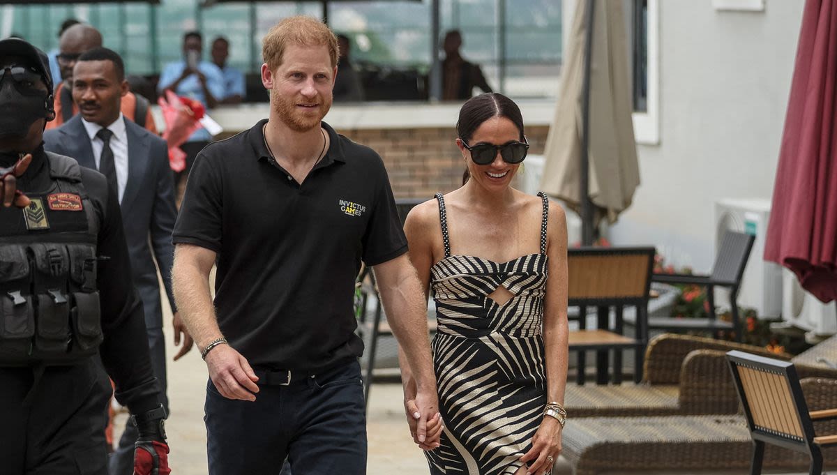 Meghan Markle Heats Up Her Nigeria Tour Wardrobe in a Side-Slit, Keyhole Cutout Dress