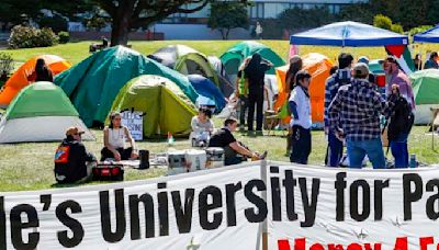 SFSU protests calm amid arrests, violence elsewhere