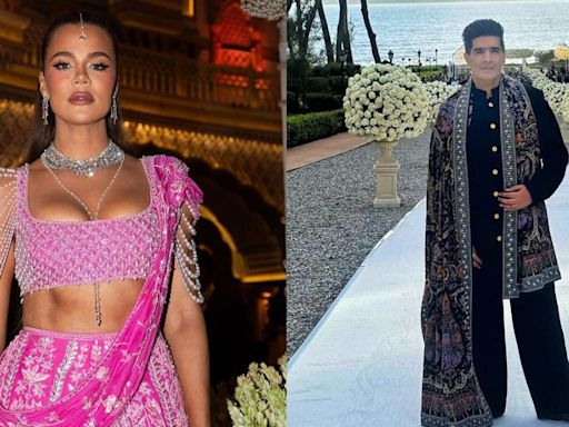 Khloe Kardashian thanks Manish Malhotra for Ambani wedding outfits after calling him a ‘local designer’