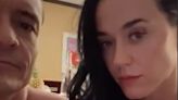 Katy Perry turns wrinkly and old with Orlando Bloom using aging filter