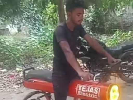 How a car wash attendant from Bihar built an eco-friendly bike using scrap parts