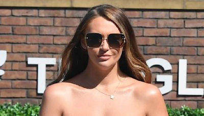 Charlotte Dawson puts on a brave face as she steps out in Blackpool