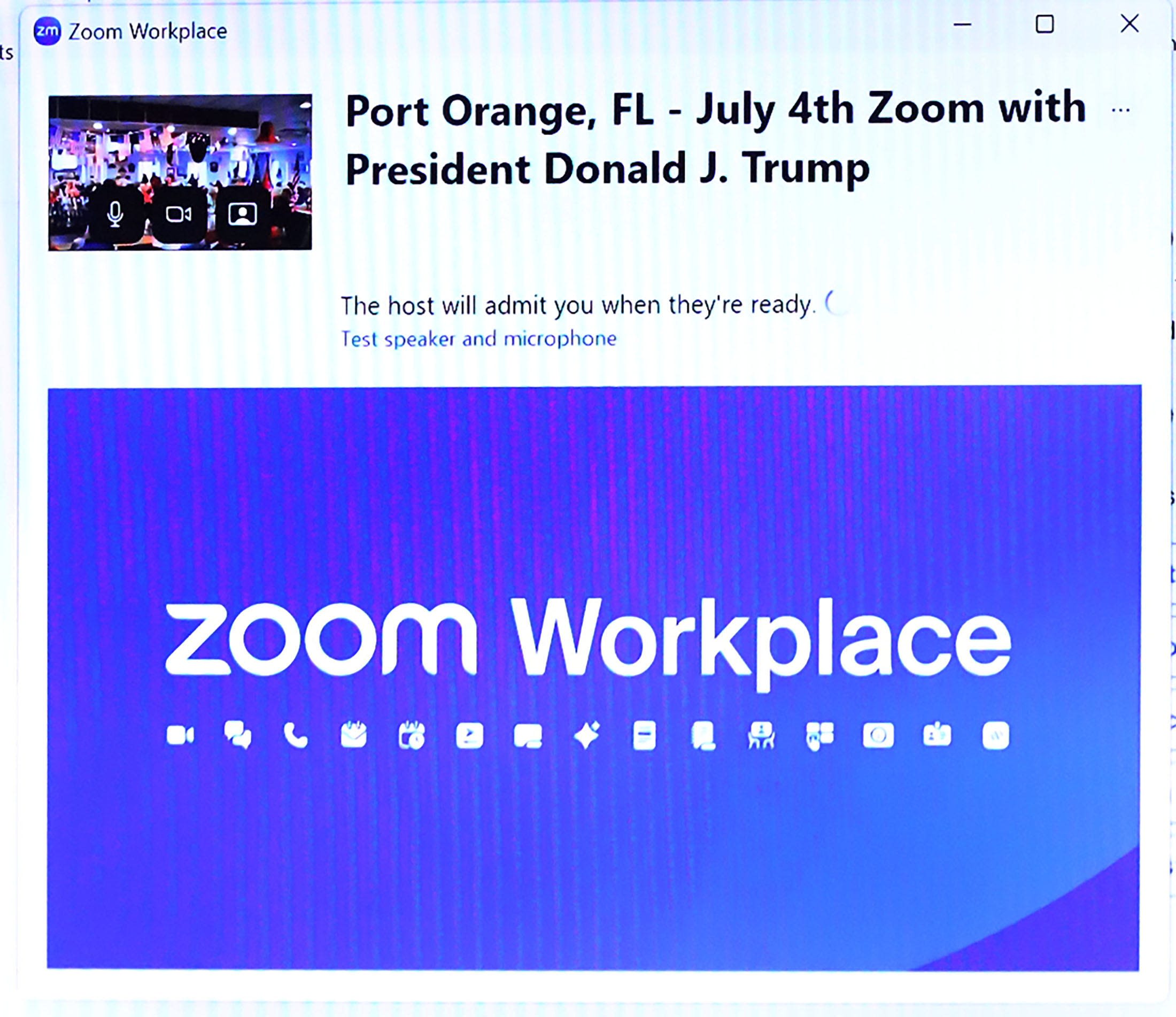 Donald Trump blasts Biden on surprise Independence Day Zoom call to Florida VFW post