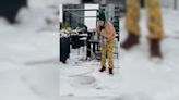 Fact Check: Here's the Truth Behind That Video of a Woman Allegedly Creating an Ice Sculpture During the Polar Vortex