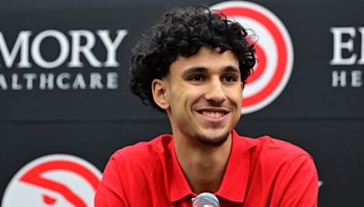 Zaccharie Risacher Signs $57M Hawks Rookie Contract After Going No. 1 in NBA Draft