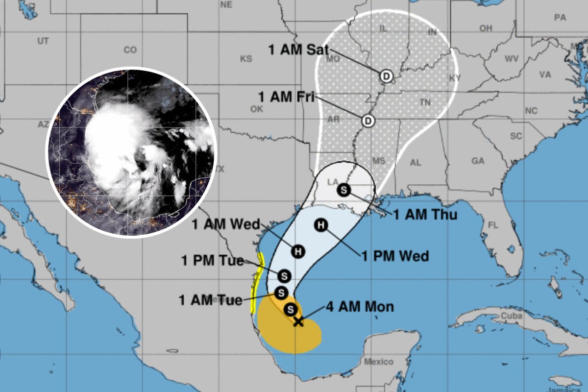 Hurricane tracker: Potential Tropical Cyclone Six's US-bound path mapped