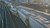 PHOTO: CSX train derailment in Cleveland yard