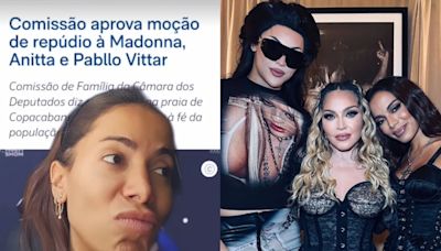 Anitta responde com deboche monção de repúdio ao show da Madonna: 'Galera está com tempo'