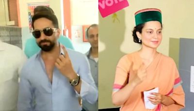 Ayushmann Khurrana, Kangana Ranaut, and other celebs cast their vote in the final phase of Lok Sabha Elections 2024