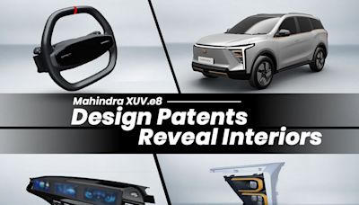 Mahindra XUV700 Electric (XUV.e8) Design Patents Reveal Interior Layout - ZigWheels