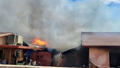 Two properties in Calexico caught on fire, five families displaced - KYMA