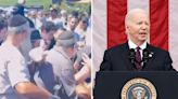Joe Biden condemns violent ‘antisemitic’ pro-Palestinian protest outside LA synagogue: ‘I’m appalled’