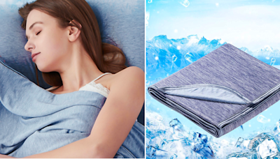 This cooling blanket from Amazon is a 'life-saver' for hot summer nights — it's under $70
