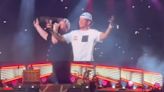 Chiefs’ Patrick Mahomes enjoyed a cold one on stage with Luke Combs at his concert