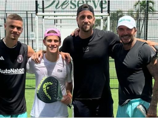 La chicana de David Beckham al Peque Schwartzman tras un partido de pádel: “Ganó Inglaterra”