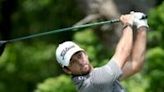 American Davis Riley on the way to a four-shot third-round lead in the US PGA Tour Charles Schwab Challenge