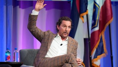 Actor Matthew McConaughey tells governors he is still mulling future run for political office