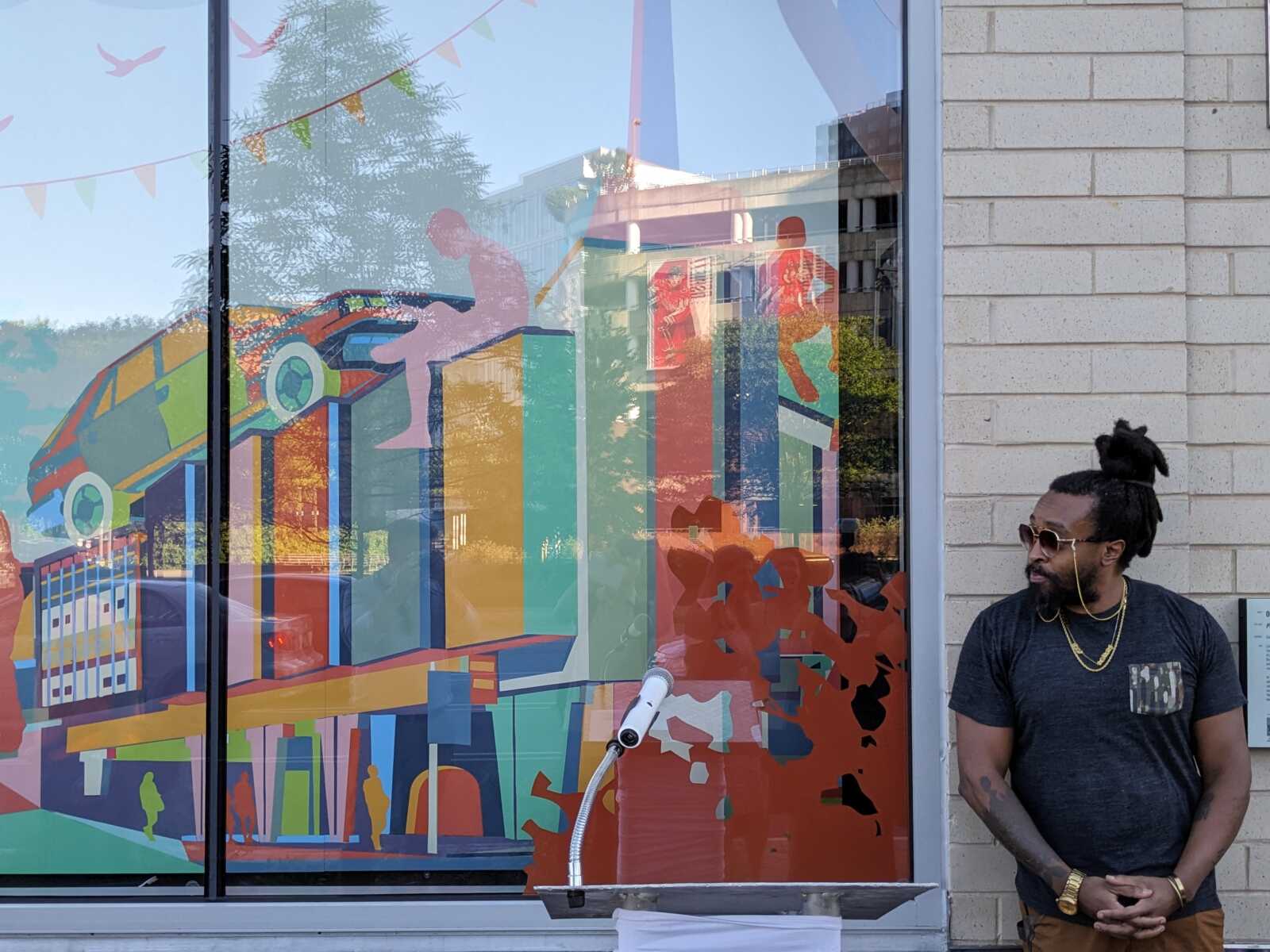 Public art installed outside new Ballston Harris Teeter | ARLnow.com