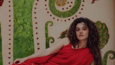 Taapsee Pannu Looks Gorgeous In A Red Saree As She Shares New Photos, Fans React; See Here - News18