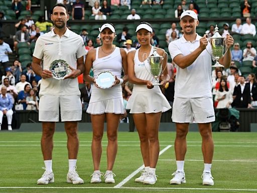 Mexicanos Olmos y González pierden la final del dobles mixto de Wimbledon • Once Noticias