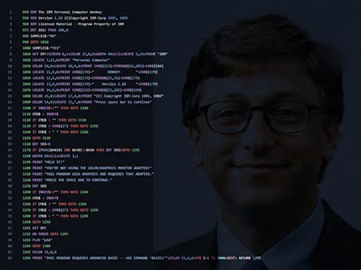 Bill Gates programó en un día uno de los primeros videojuegos de PC. Era tan (tan) malo que en Apple sorprendió que lo firmase