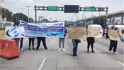 Trabajadores de Interjet bloquean Circuito Interior