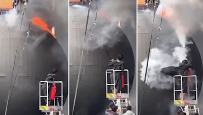 五月天演唱會｜中環海濱舞台裝飾用氣球起火 人員救熄幸無人傷