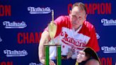 Hot dog eating champ Joey Chestnut barred from competing in this year’s contest