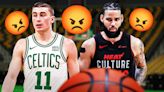 Celtics' Payton Pritchard gets 100% real on Caleb Martin scuffle