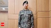 BTS RM's reserved reaction to military discharge progress sparks curiosity among fans | K-pop Movie News - Times of India