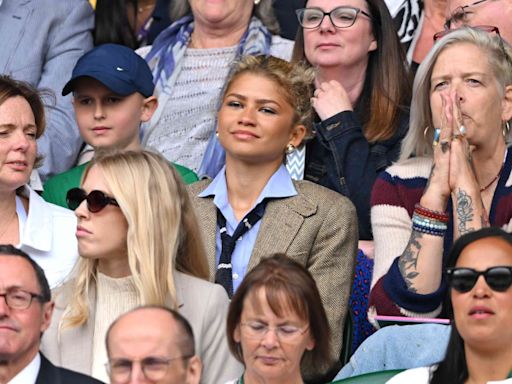 Zendaya Wore a 'Challengers'-Coded Menswear Look at Wimbledon