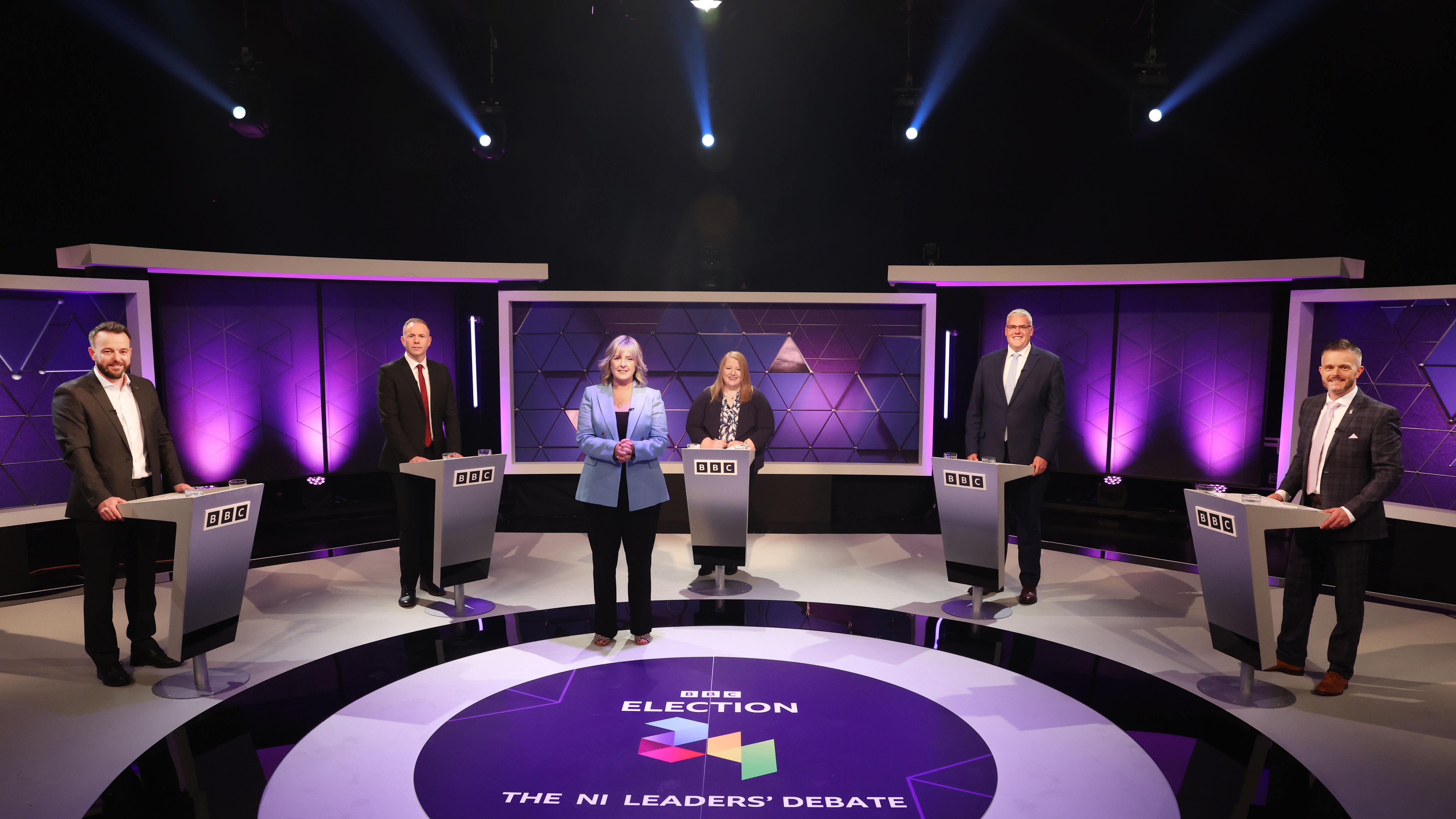 NI politicians clash on health, Stormont stability and Irish unity in TV debate