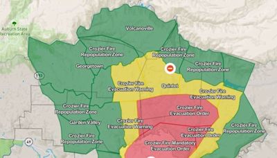 Crozier Fire: Repopulation efforts begin in El Dorado County as crews reach nearly 20% containment