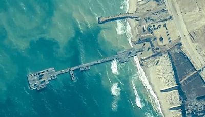 美軍加沙浮動碼頭遭強風吹襲損毀 海路人道救援物資輸送受阻