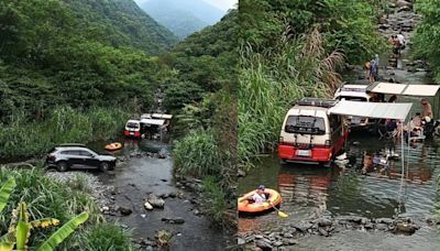 遊客開車「闖入宜蘭溪床」露營戲水 頭城網友氣炸：自私自利