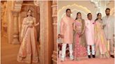 Isha Ambani dances in brother Anant’s baraat as she dazzles in ‘Ranghat’ ghagra like mother Nita; matches with family’s pastel Abu Jani Sandeep Khosla outfits