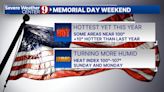 Memorial Day weekend will have near-record heat
