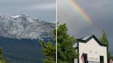 Colorado Resort Captures Rare Snow Rainbow