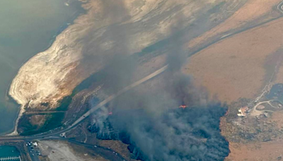 Wildfire sparks at Antelope Island State Park; visitor center evacuated