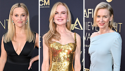... Court in Gold Balenciaga Gown, Naomi Watts Dons Givenchy and More Stars at the AFI Lifetime Achievement Award Gala