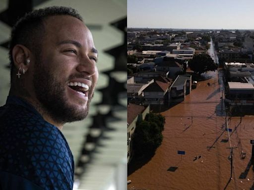 Neymar envía ayuda humanitaria a víctimas por inundaciones en Brasil