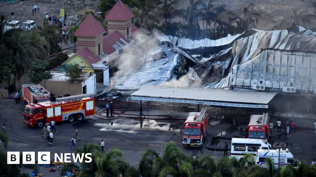 At least 22 dead in fire at amusement arcade in Guajarat, India