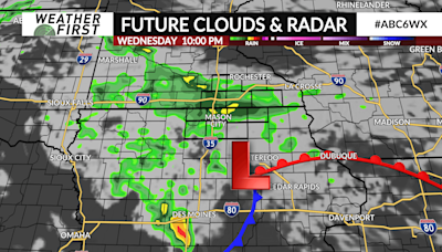 Showers, thunderstorms possible Wednesday