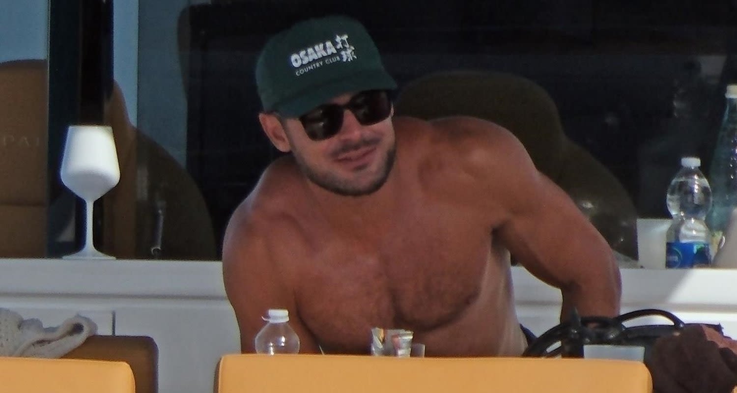 Zac Efron Looks Buff Going Shirtless During Yacht Vacation in Ibiza