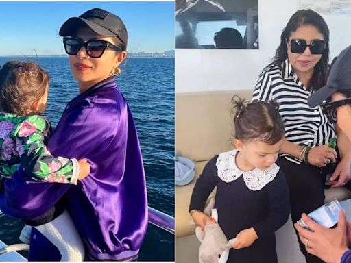 Priyanka Chopra enjoys whale-watching adventure with daughter Malti Marie and her mother Madhu Chopra | Hindi Movie News - Times of India