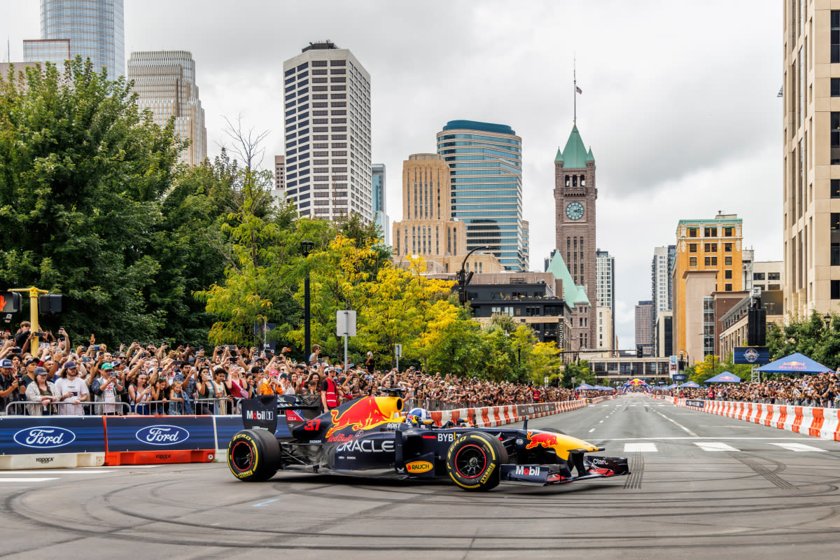 F1 racers wowed fans in downtown Minneapolis during Red Bull's Showrun